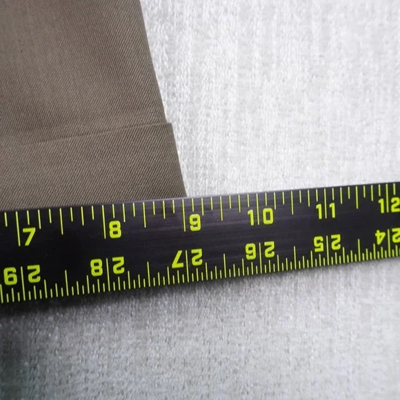 JOS A BANK Executive Collection 33x31 Brown 100% Wool Dress Pants Pleated Cuffed - Picture 9 of 11